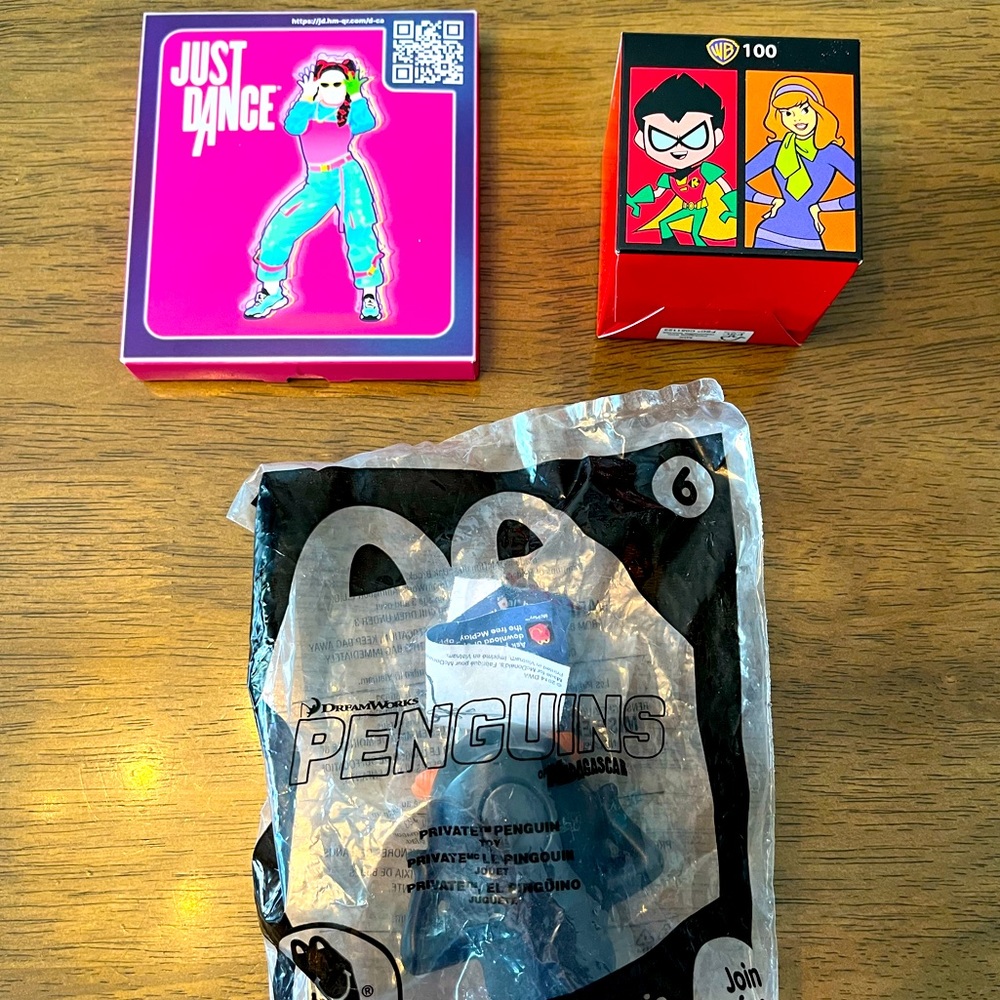3 x McDonald’s happy meals toys (3 for $20)